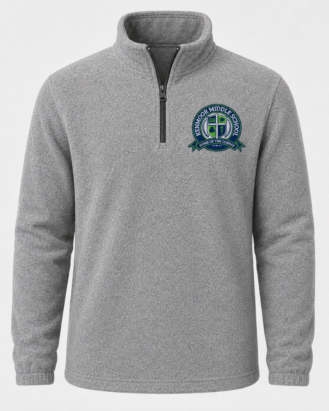 Kenmoor Embroidered 1/4 Zip Fleece Pullover
